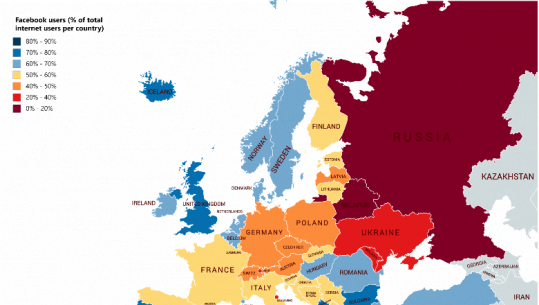 Skandali Facebook, 72.5 % e shqiptarëve përdorues të rregullt, të shtatët në Europë