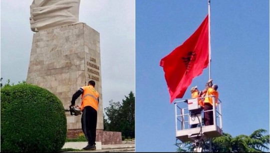 FOTO/ Restaurohen Varrezat e Dëshmorëve në Tiranë