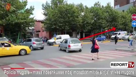 Nuk respektojnë këmbësorët, 64 gjoba shoferëve në dy orë/VIDEO