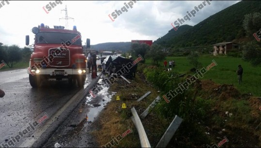 Aksident i frikshëm në Librazhd, barriera hyn përmes makinës, plagoset çifti/VIDEO+FOTO