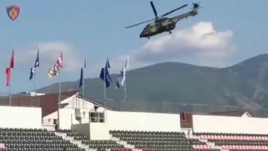 Helikopter, qindra forca policore e jelek antiplumb, policia publikon pamjet, ja si u sigurua dje ndeshja me Izraelin