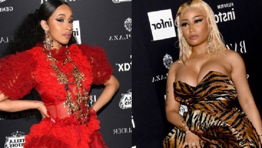 Kapje për flokësh dhe këpucë kokës, plas sherri mes Nicky Minaj dhe Cardi B, reperja shfaqet me ballin e nxirë (Video)