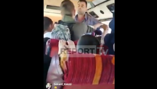 'Ç'më qesh?', shoferi i autobusit dhunon nxënësit në Dibër, Report Tv siguron videon