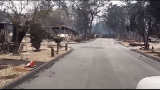 Qyteza e zhdukur nga zjarret në Kaliforni, pamje tronditëse (VIDEO)