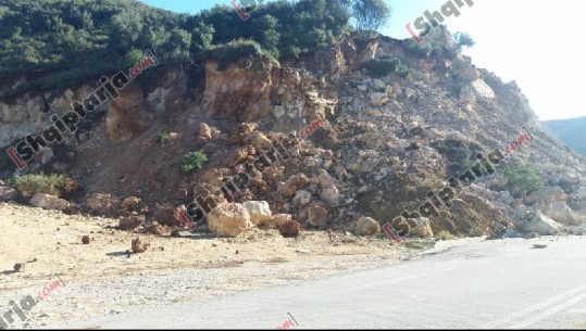 Masivi i gurëve bllokon aksin Levan-Tepelenë, qarkullimi devijohet nga rruga e vjetër e Ballshit