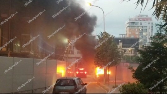 Shtëllunga tymi mbulojnë stadiumin 'Arena Kombëtare', digjen mbeturinat në kazanin ngjitur (VIDEO)