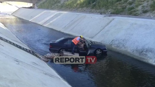 S'i mbajtën frenat, 'Benz'-i me çiftin e të moshuarve përfundon në lumin e Gjanicës (VIDEO)