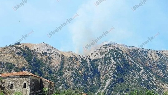 Zjarr në Borsh dhe Patos/ E vështirë ndërhyrja, flakët favorizohen nga era e fortë (VIDEO)