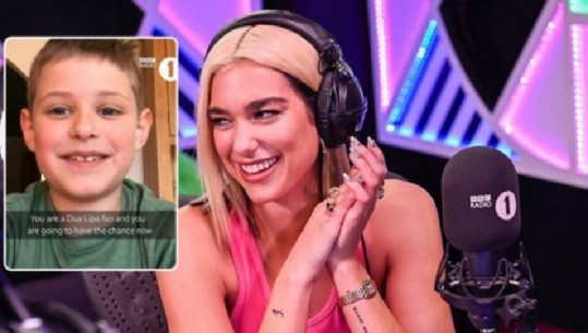 Dua Lipa befason fansin 8-vjeçar, dëgjon i pari këngën e re (VIDEO)