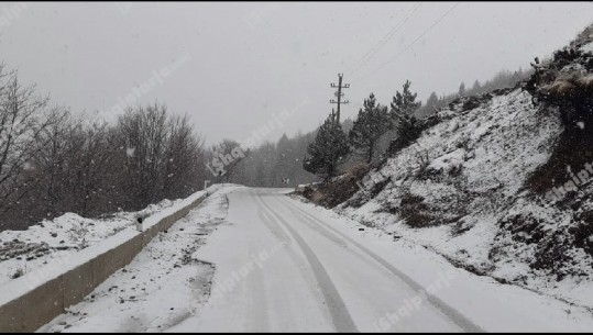 Dardha zgjohet nën 'petkun' e bardhë të dëborës, temperaturat në ulje në vend (VIDEO)