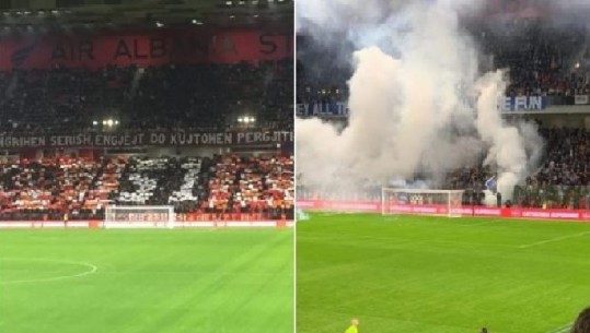 Arrestohet pasi hodhi fishekzjarrë në stadiumin 'Air Albania' gjatë derbit, i riu e pëson nga kamerat e sigurisë