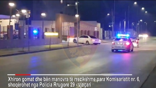 Sfidë kujtdo që cenon sigurinë! Rrugorja e Tiranës ndalon 29-vjeçarin dhe e çon në komisariatin ku xhiroi gomat (VIDEO)