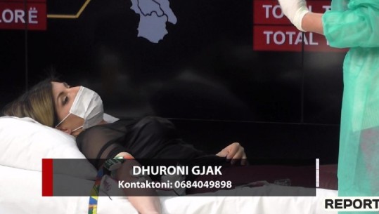 Moderatorja e Report TV dhuron gjak LIVE: Një qese gjaku ndihmon 3 fëmijë talasemikë (Video)