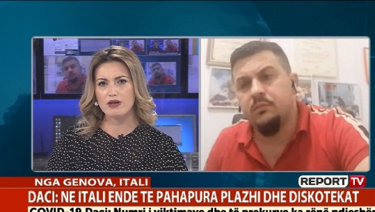 Gazetari Daci: Italianët i janë rikthyer rutinës së përditshme, Covid-19 nuk është kryefjalë e ditës