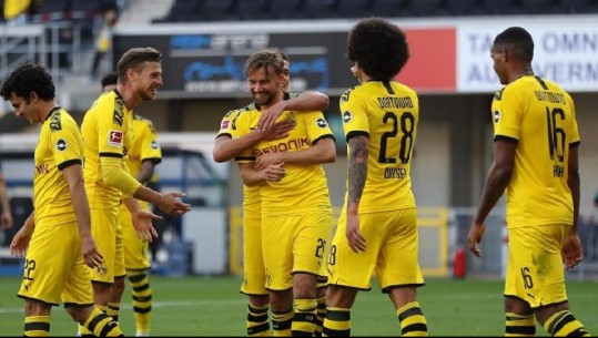 Dortmund i 'tërbuar' nga humbja me Bayern, fitore pa mëshirë kundër Paterborn-it (VIDEO-Golat)