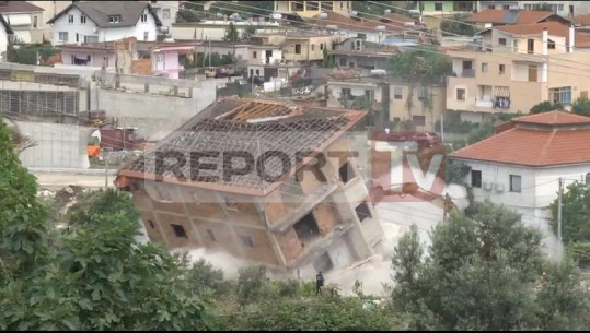 Shembet objekti 6-katësh në Shkozë! U tentua me shpërthim të kontrolluar, por dështoi! Fadromat i dhanë 'dorën e fundit' (VIDEO)