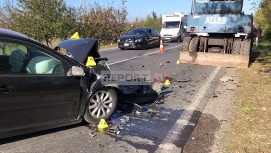 Makina përplaset me eskavatorin e bashkisë Lezhë, 2 të plagosur, njëri në gjendje të rëndë (VIDEO)