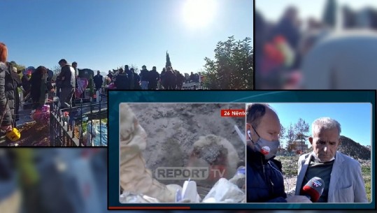 Report Tv në Thumanë! Tërmeti shoi tre familje, të afërmit përkujtimore në varrezat e qytetit! Dedikimi prekës i Bert Carës: Mendova se do bëhem gjysh, por as baba s'mbeta