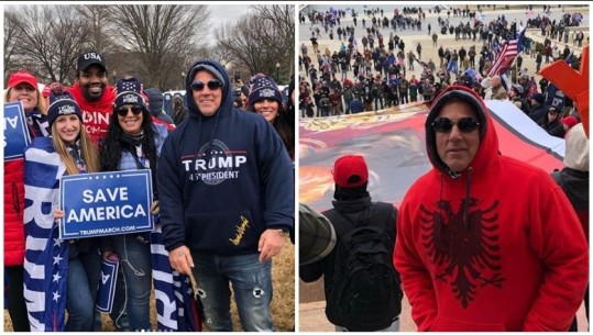 Mafiozi më i famshëm shqiptar, dikur pjesë e ‘Gambinos’, në krye të protestës pro Trump i veshur kuq e zi