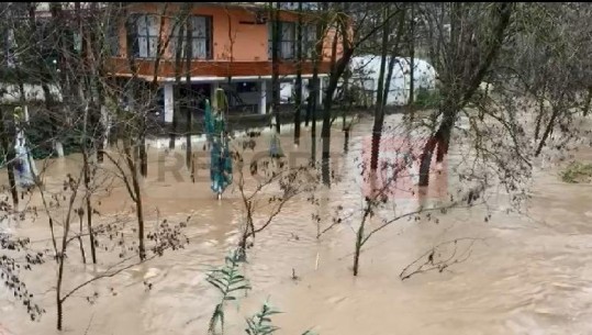 Dalja e lumit Shkumbin nga shtrati/ Përmbytet një lokal