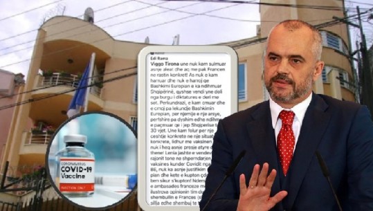 Debati për vaksinat/ Rama reagon pas deklaratave të ambasadës franceze: E nxori jashtë kontekstit, s'kam sulmuar asnjë aleat! Nuk i heq asnjë presje asaj që kam thënë