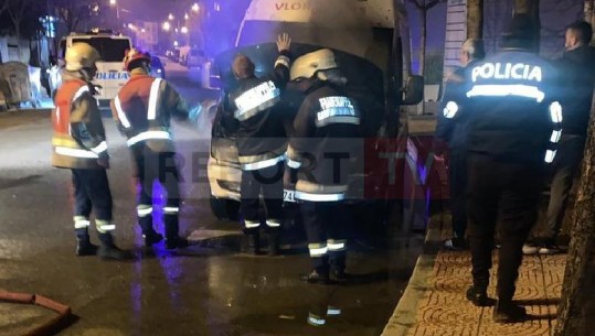 Vlorë/ Digjet një furgon transporti ndërkombëtar udhëtarësh, shkak dyshohet konkurrenca