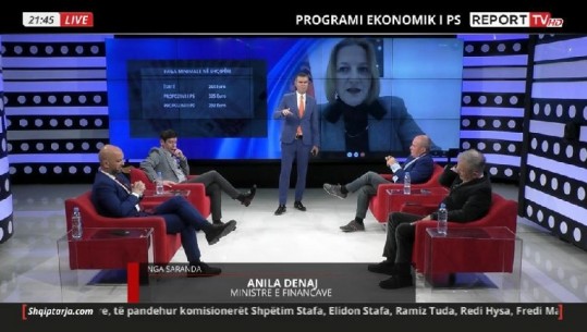 Programi ekonomik i PS, Denaj në 'Repolitix': Të ardhurat rriten me luftimin e informalitetit te biznesi i mesëm dhe i madh, jo me taksimin e pagës minimale