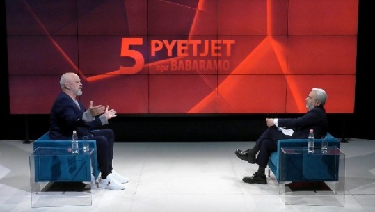 Rama mbyll intervistën para përfundimit te '5 pyetjet': Vij pasi fitoj zgjedhjet (VIDEO)