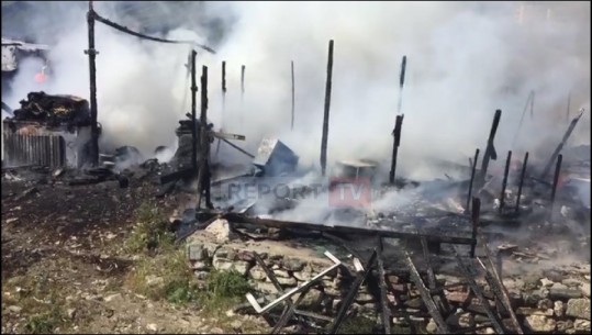 Shkrumbohen nga flakët dy banesa të komunitetit rom në Gjirokastër, flet pronari: Kisha 3 mln lekë të fshehura në dyshek