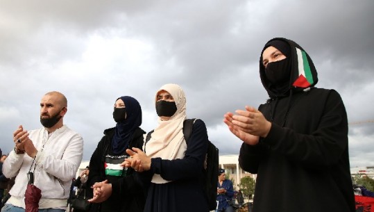 FOTOGALERI- 'Lironi Palestinën!' Protestë në Tiranë kundër luftës