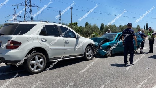 Aksident në aksin Elbasan-Peqin, përplasen dy makina, dy të lënduar