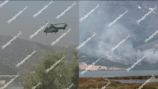 Karaburuni ende ‘nën flakë’, helikopteri vijon punën në ditën e dytë të ndërhyrjes nga ajri