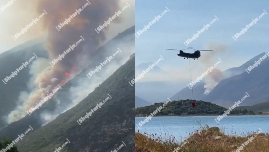 Vlorë/ Shuhen zjarret në Dukat dhe në Gjirin e Gramës! Karaburuni digjet prej më shumë se 2 javësh, ende vatra aktive! Vijon operacioni me helikopterin e ardhur nga Holanda