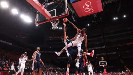 Dominim amerikan në basketbollin e meshkujve, 'Dream Team' mund 87-82 Francën dhe fiton medalje ari në Tokio, triumf në katër olimpiada radhazi