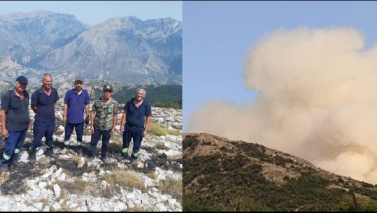 Zjarrfikësit të buzëqeshur në majën e Dukatit, s'konstatojnë asnjë vatër zjarri! Në malin e Kuçit flakët u afrohen banesave, qytetarët në gadishmëri