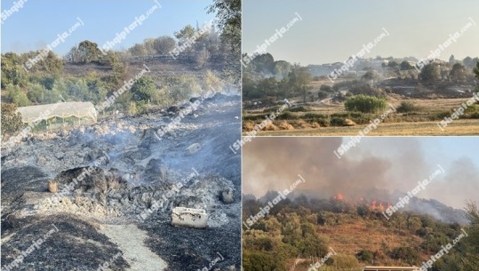 Flakët deportojnë në fshatin Aliko të Finiqit, evakuohen banorët, dyshohet se janë djegur disa bagëti! Shkak shkëndija elektrike!  Zjarri vijon të djegë Majën e Rrunës dhe Pyllin e Sodës