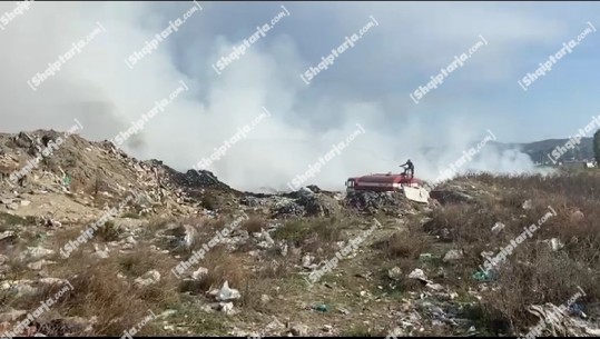 VIDEO/ Alarm mjedisor në Vlorë, merr flakë fusha e mbetjeve urbane! I njëjti 'skenar' si në Fier, Lushnjë e Patos, dyshohet se zjarri është i qëllimshëm! Leli: Incident, po punojmë ta vëmë në kontroll