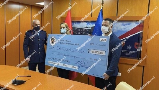 Shoqata Amerikano-Shqiptare e Zbatimit të Ligjit 15 mijë $ familjes së efektivit të vrarë në Lezhë, Saimir Hoxha! Nano: Prania e SHBA-së tregon mbështetjen për Policinë e Shtetit