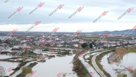 Vlora ‘nën ujë’, Report Tv sjell pamjet eksklusive me dron të zonave të përmbytura