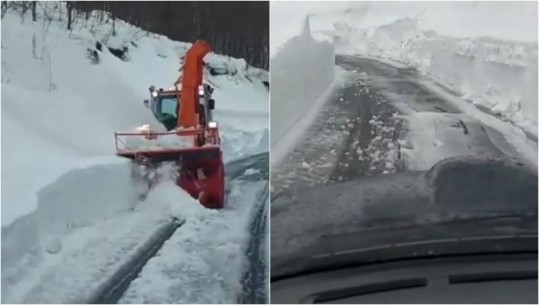 Borë deri në 4 metra e ortekë, hapet për qarkullimin e mjeteve rruga Qafa e Thorës-Theth! ARRSH: Tashmë mund të vizitoni fshatin turistik