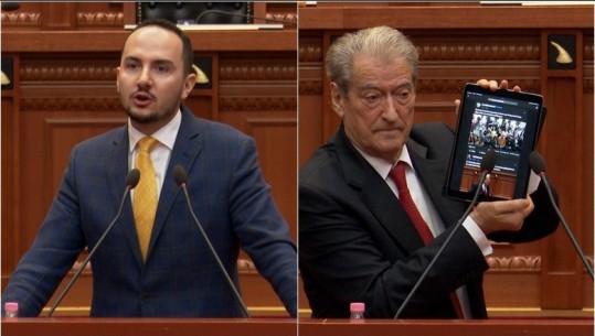 Berisha i nxjerr videon Bashës dhe përplaset me Salianjin: Marrëveshjet vijojnë nën rrogoz, ndërprisni seancën! I përgjigjet deputeti: Je përgjegjës që Rama ka kapur drejtësinë