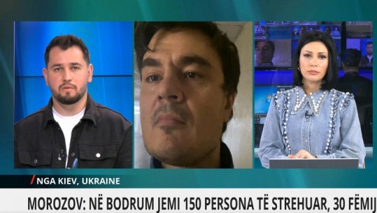 Pas shpërthimit, qytetari nga Ukraina intervistë për Report Tv nga bodrumi i pallatit: Duam të jetojmë në paqe, të ndalet lufta 