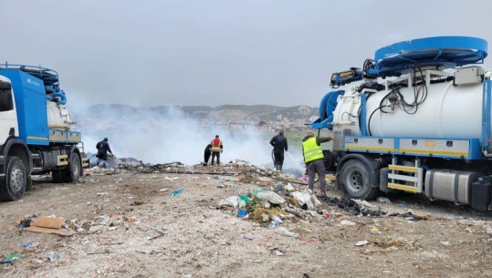 Era e fortë riaktivizon vatrën e zjarrit në pikën e grumbullimit të mbetjeve në Vlorë