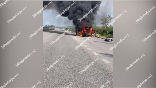 Merr flakë në lëvizje makina në Novoselë, brenda ndodhej dhe një fëmijë! Ndihma e parë i jepet nga një turiste (VIDEO)