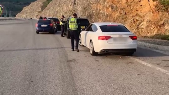  Me shpejtësi deri në 166 km/h dhe parakalime të gabuara! Kontroll në Rrugën e Kombit, policia pezullon 82 patenta, gjobiten 123 shoferë