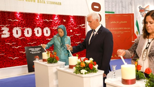 'MEK është një kundërforce e ideologjisë', Maryam Rajavi nga vizita e Pence: Islami ynë lufton tiraninë! Nuk bën dallime mes Krishtit, Moisiut apo Muhamedit