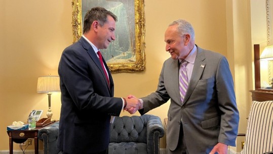 Veliaj në Senatin amerikan, takon kreun e mazhorancës, Schumer: Mik i madh i shqiptarëve