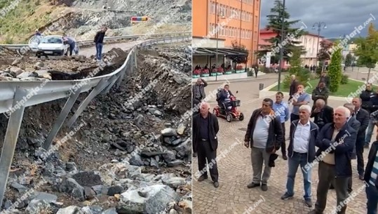 Bllokimi i rrugës Rrëshën- Bukmirë, banorët dalin në protestë para bashkisë Mirditë: Jemi pa shpresë, duam zgjidhje 