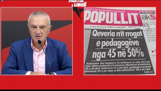 Nesër protesta e pedagogëve, Meta i mbështet me gazetën ‘Zëri i Popullit’: Ja shikojini vendimet e qeverisë sime, unë rrita pagat kur isha Kryeministër