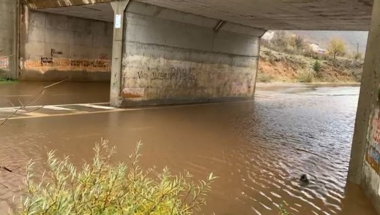 Situata nga moti i keq/ Reshjet e shiut gjatë natës mbushën segmentet e rrugës së Arbrit! Probleme në lëvizjen e mjeteve